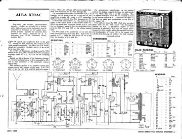 Alba 870AC schematic circuit diagram