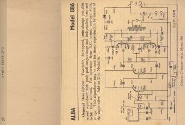 Alba 886 schematic circuit diagram