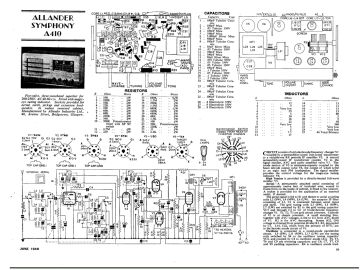 Allander A410 schematic circuit diagram