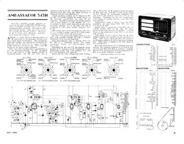 Ambassador 545H schematic circuit diagram