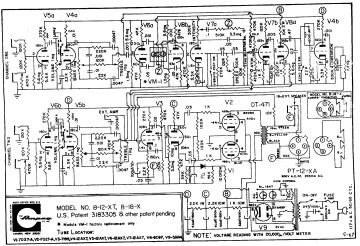 Ampeg B12XT schematic circuit diagram