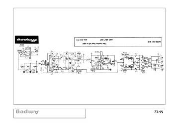 Ampeg M12A schematic circuit diagram