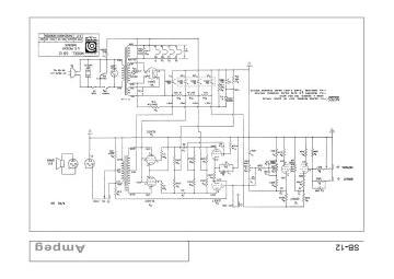 Ampeg SB12 schematic circuit diagram