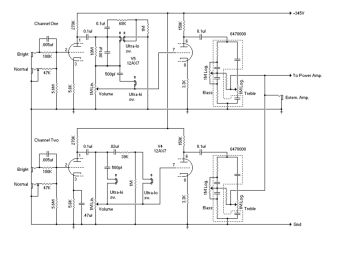 Ampeg V3 schematic circuit diagram