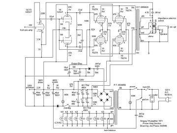 Ampeg V4 schematic circuit diagram
