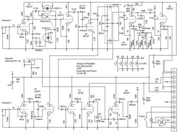 Ampeg V9 schematic circuit diagram
