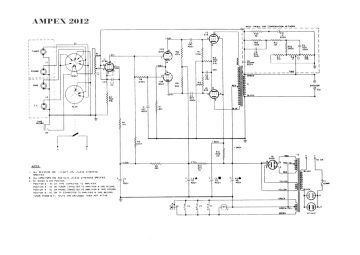 Ampex 2012 schematic circuit diagram
