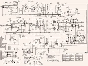 Ampex 351 schematic circuit diagram