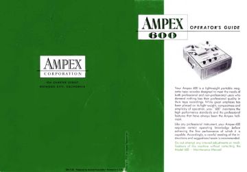 Ampex 600 schematic circuit diagram