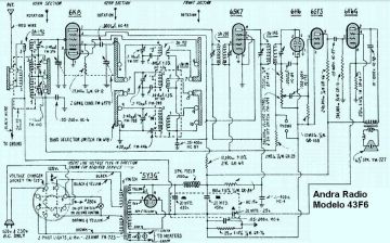 Andrea 43F6 schematic circuit diagram