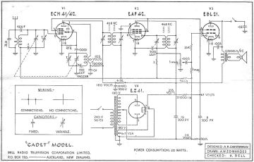 Bell Cadet schematic circuit diagram