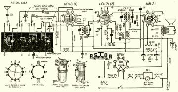 Astor 13TA schematic circuit diagram