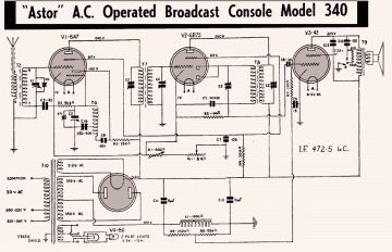Astor 340 schematic circuit diagram