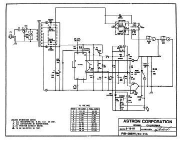 Astron RS35M schematic circuit diagram