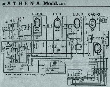 Athena 546B schematic circuit diagram