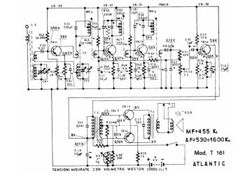 Atlantic T161 schematic circuit diagram