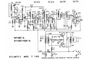 Atlantic T165 schematic circuit diagram