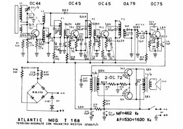 Atlantic T168 schematic circuit diagram