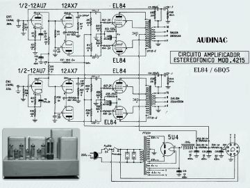 Audinac 4215 schematic circuit diagram