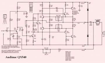 Audinac QX540 schematic circuit diagram