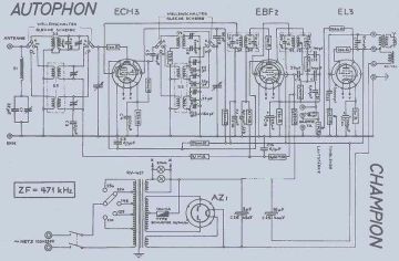 Autophon Champion schematic circuit diagram