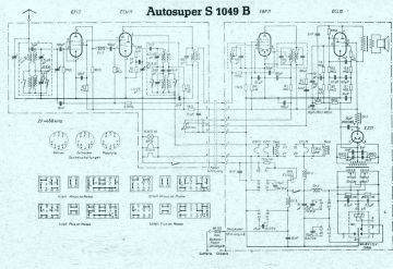 Autosuper S1049BCarRadio schematic circuit diagram