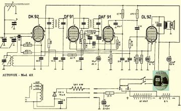 Autovox 411 schematic circuit diagram