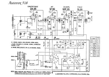Autovox 518 schematic circuit diagram