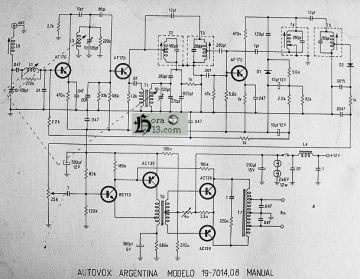 Autovox Argentina schematic circuit diagram