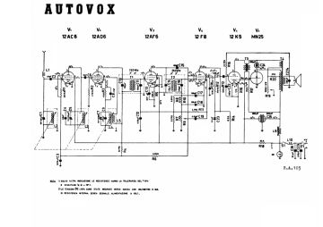 Autovox RA105 schematic circuit diagram