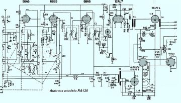 Autovox RA120 schematic circuit diagram