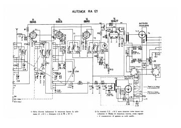 Autovox RA121 schematic circuit diagram