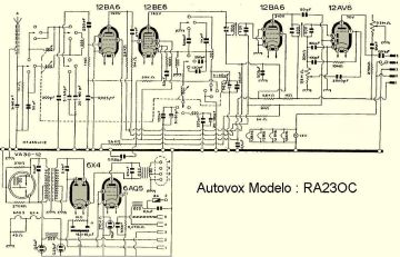 Autovox RA23OC schematic circuit diagram