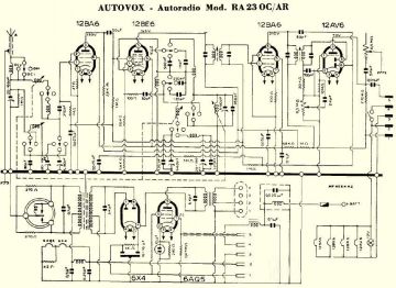 Autovox RA23AR schematic circuit diagram