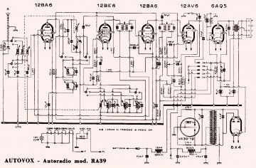 Autovox RA39 schematic circuit diagram