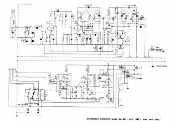 Autovox RA443 schematic circuit diagram