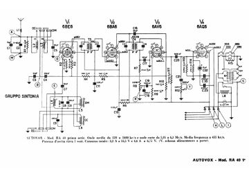 Autovox RA49 schematic circuit diagram