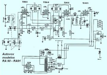 Autovox RA90 schematic circuit diagram