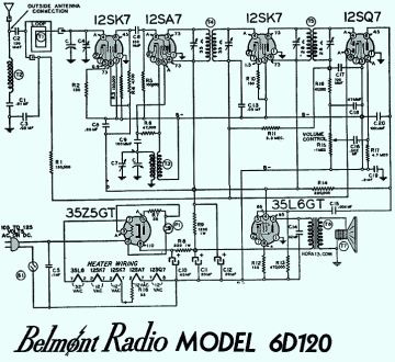 BELMONT 6D120 RADIO PHOTOFACT 