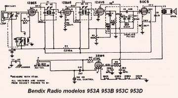 Bendix 953A schematic circuit diagram