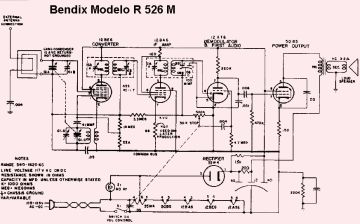 Bendix R526M schematic circuit diagram