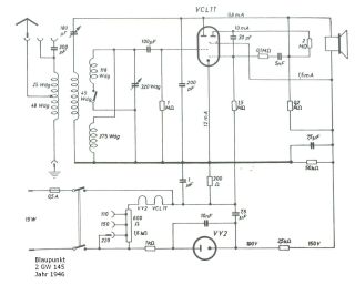 Blaupunkt 22GW145 schematic circuit diagram