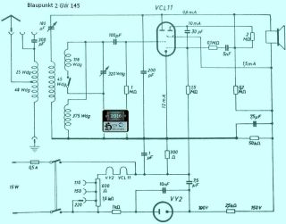 Blaupunkt 2GW145 schematic circuit diagram