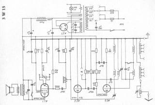 Blaupunkt 3W15 schematic circuit diagram