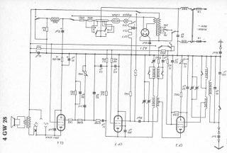 Blaupunkt 4GW28 schematic circuit diagram