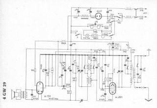 Blaupunkt 4GW29 schematic circuit diagram