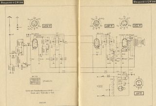 Blaupunkt 4GW646 schematic circuit diagram