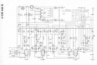 Blaupunkt 4GW646R schematic circuit diagram