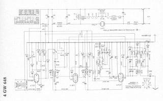 Blaupunkt 4GW648 schematic circuit diagram