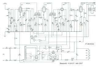 Blaupunkt 4GW67 schematic circuit diagram